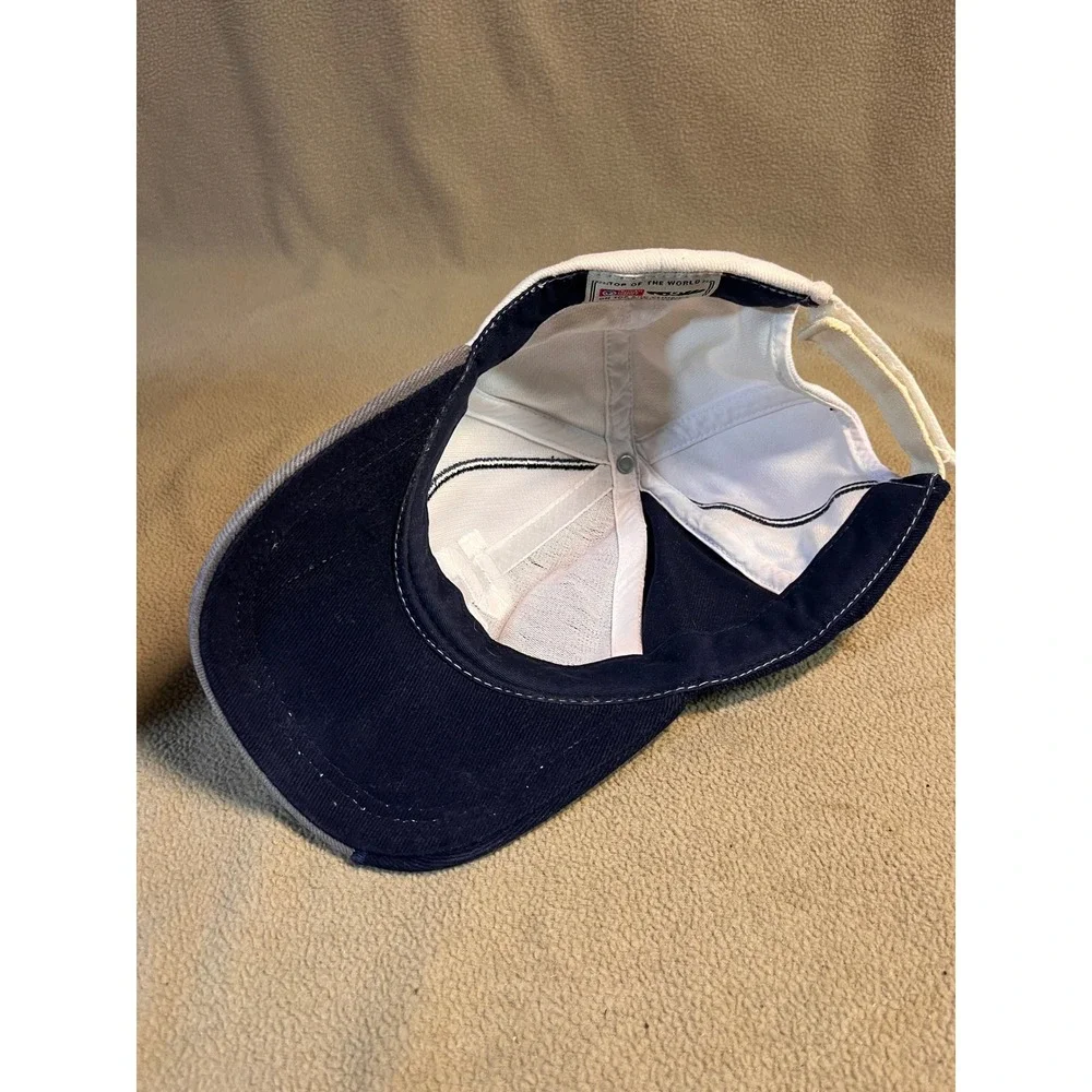 Penn State Nittany Lions Hat Navy White Grey S Logo Adjustable Baseball Cap
